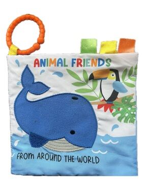 BUNDLE & SAVE🎉 PlaytexTeething Cloth Book Animal Friends From Around the World